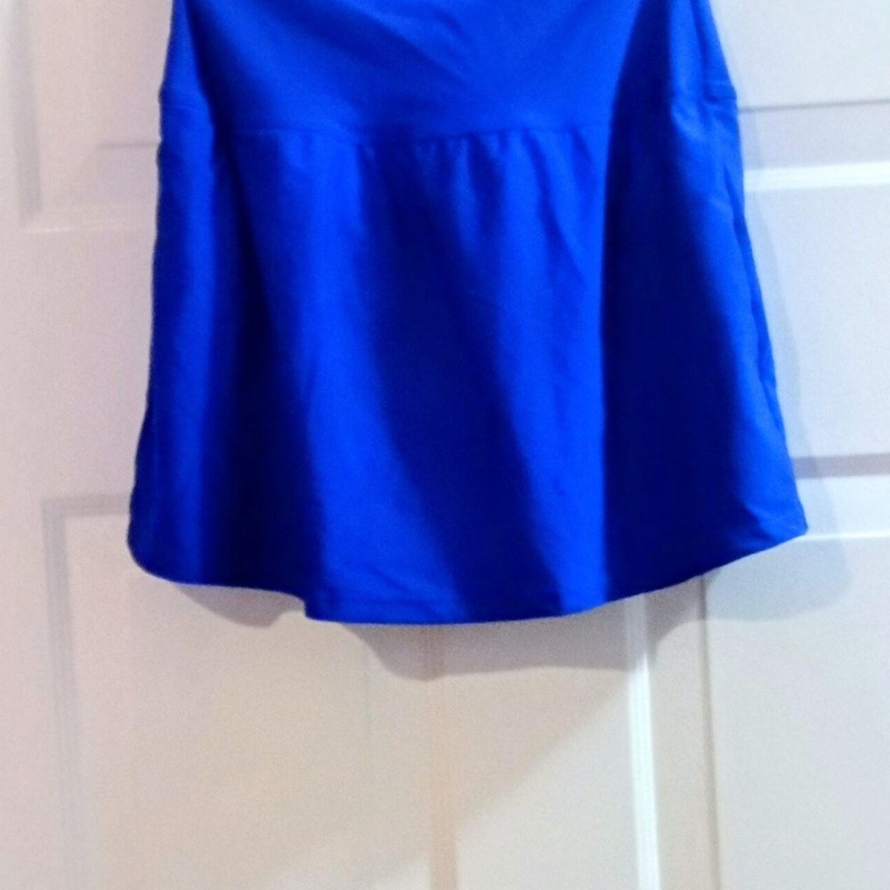 Island Escape Vibrant Blue Mini Skirt